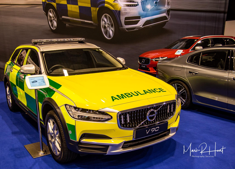 Illustration for article titled New Volvo emergency vehicles at show.